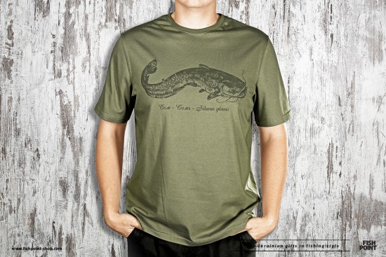футболка для рибака з рибою